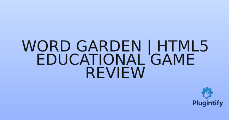 Read more about the article Word Garden | HTML5 Educational Game Review