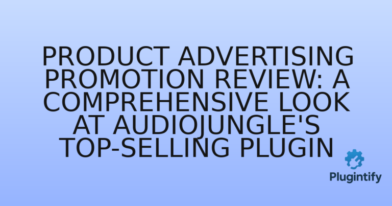 Read more about the article Product Advertising Promotion Review: A Comprehensive Look at AudioJungle’s Top-Selling Plugin