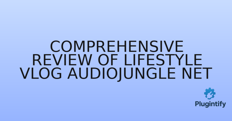 Read more about the article Comprehensive Review of Lifestyle Vlog AudioJungle Net