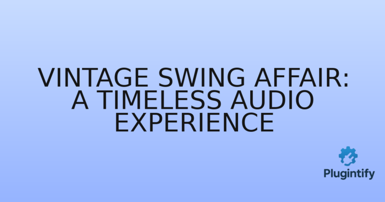 Read more about the article Vintage Swing Affair: A Timeless Audio Experience