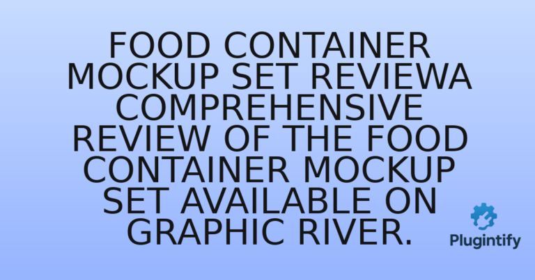 Read more about the article Food Container Mockup Set ReviewA comprehensive review of the Food Container Mockup Set available on Graphic River.