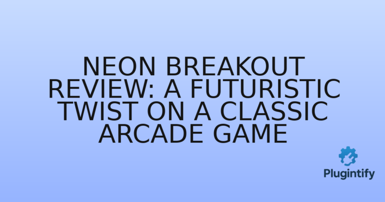 Read more about the article Neon Breakout Review: A Futuristic Twist on a Classic Arcade Game