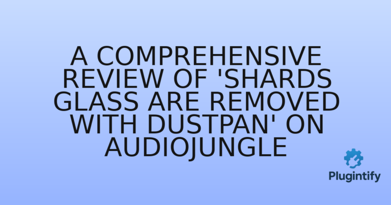 Read more about the article A Comprehensive Review of ‘Shards Glass are Removed with Dustpan’ on AudioJungle