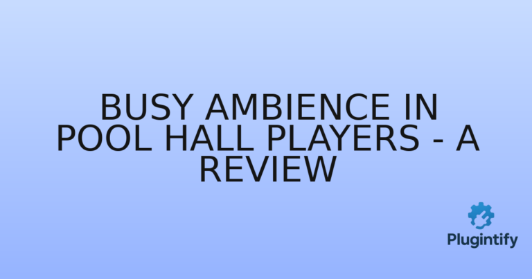 Read more about the article Busy Ambience In Pool Hall Players – A Review
