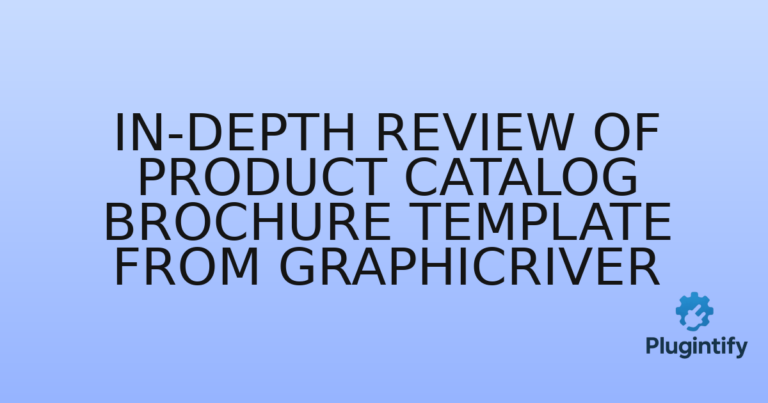 Read more about the article In-Depth Review of Product Catalog Brochure Template from GraphicRiver