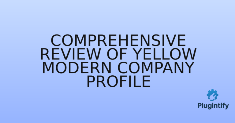 Read more about the article Comprehensive Review of Yellow Modern Company Profile