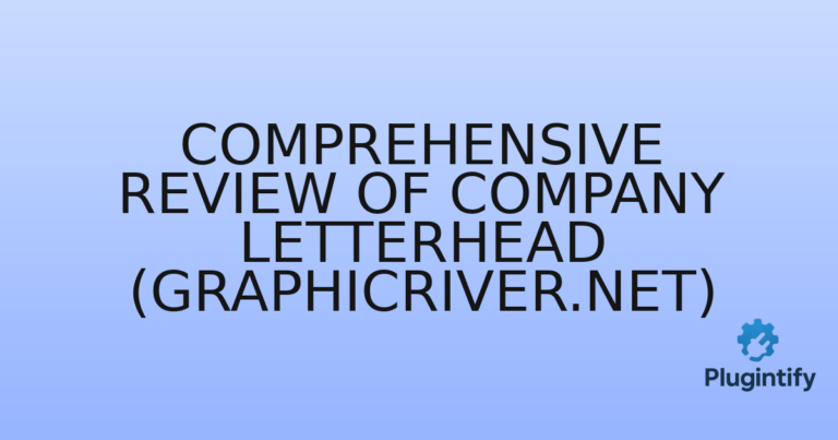 Read more about the article Comprehensive Review of Company Letterhead (GraphicRiver.net)
