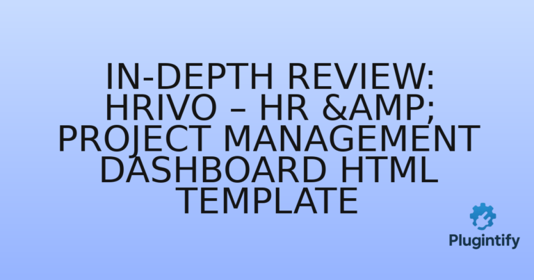 Read more about the article In-Depth Review: Hrivo – HR & Project Management Dashboard HTML Template