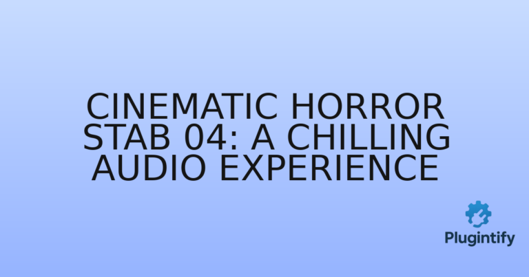 Read more about the article Cinematic Horror Stab 04: A Chilling Audio Experience