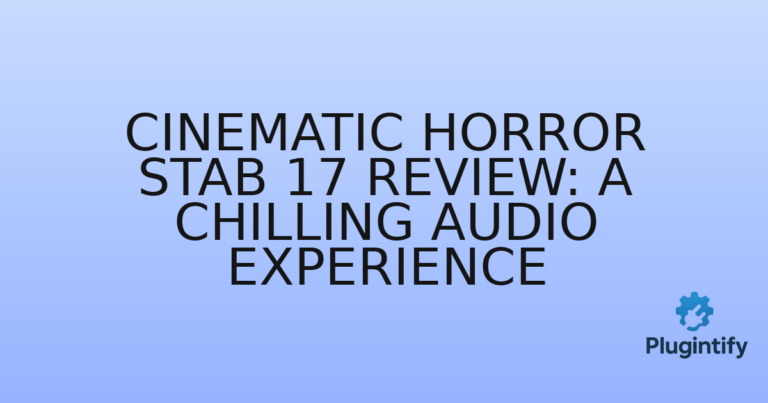 Read more about the article Cinematic Horror Stab 17 Review: A Chilling Audio Experience