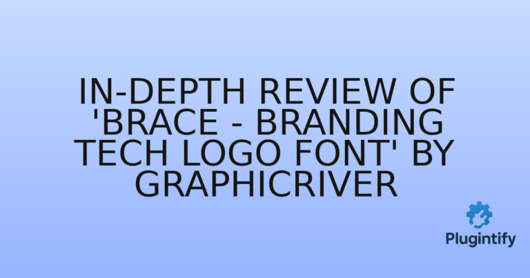 Read more about the article In-Depth Review of ‘Brace – Branding Tech Logo Font’ by GraphicRiver