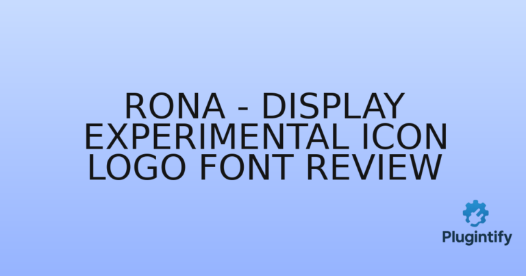 Read more about the article Rona – Display Experimental Icon Logo Font Review