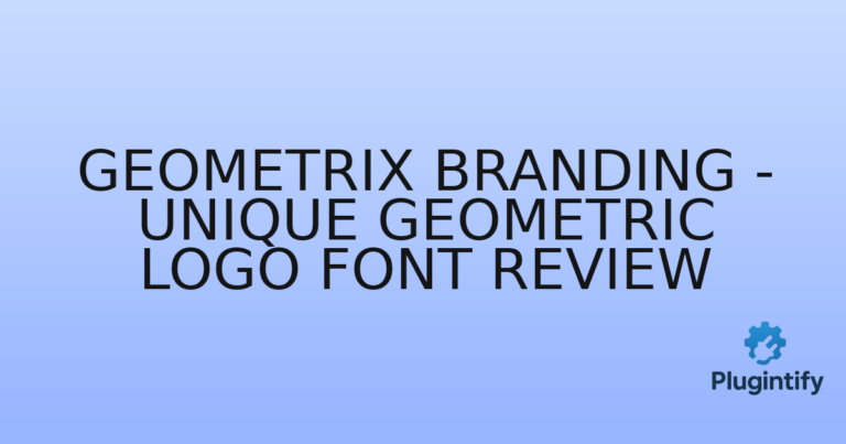 Read more about the article Geometrix Branding – Unique Geometric Logo Font Review
