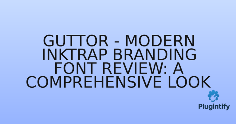 Read more about the article Guttor – Modern Inktrap Branding Font Review: A Comprehensive Look