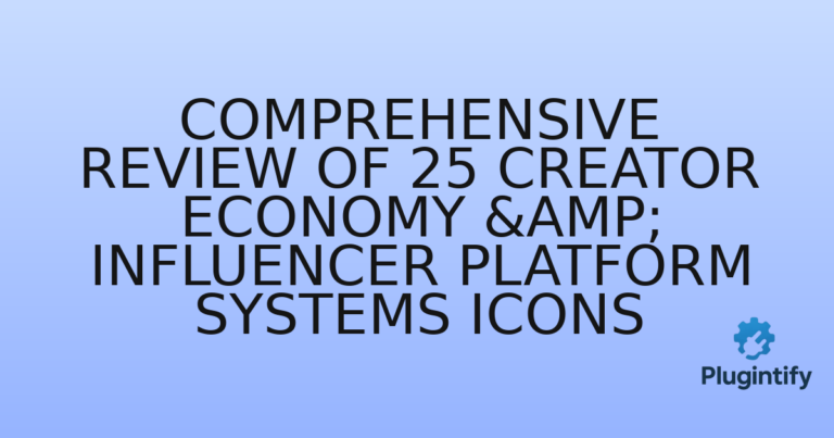 Read more about the article Comprehensive Review of 25 Creator Economy & Influencer Platform Systems Icons