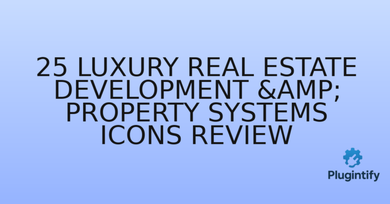 Read more about the article 25 Luxury Real Estate Development & Property Systems Icons Review