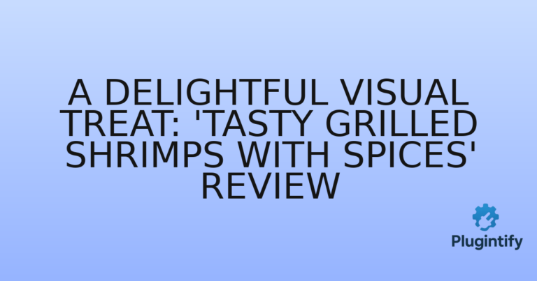 Read more about the article A Delightful Visual Treat: ‘Tasty Grilled Shrimps with Spices’ Review
