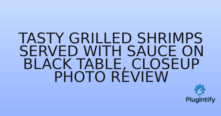 Read more about the article Tasty Grilled Shrimps Served with Sauce on Black Table, Closeup Photo Review