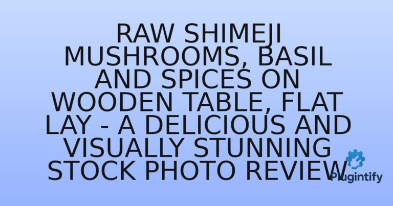 Read more about the article Raw Shimeji Mushrooms, Basil and Spices on Wooden Table, Flat Lay – A Delicious and Visually Stunning Stock Photo Review