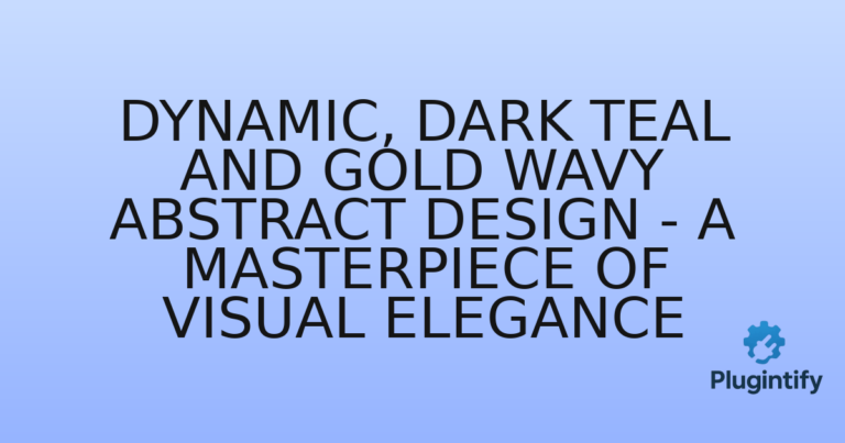 Read more about the article Dynamic, Dark Teal and Gold Wavy Abstract Design – A Masterpiece of Visual Elegance