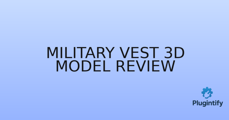 Read more about the article Military Vest 3D Model Review