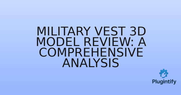 Read more about the article Military Vest 3D Model Review: A Comprehensive Analysis