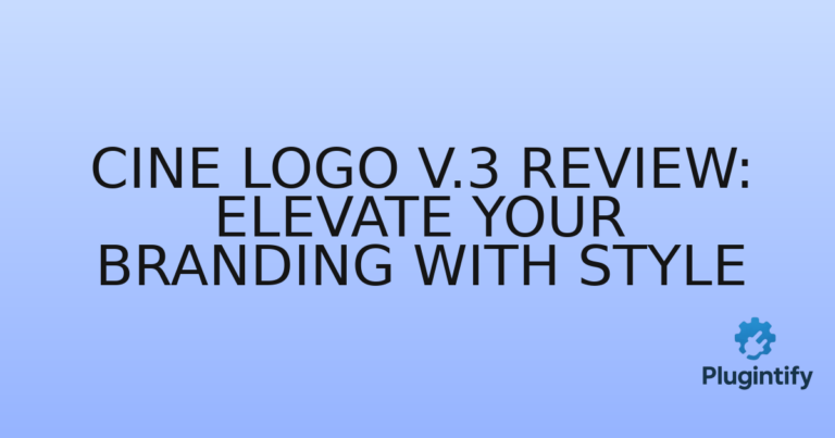 Read more about the article Cine Logo V.3 Review: Elevate Your Branding with Style