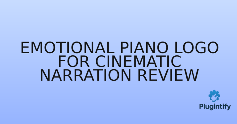 Read more about the article Emotional Piano Logo for Cinematic Narration Review