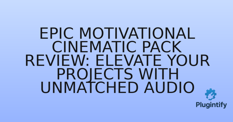 Read more about the article Epic Motivational Cinematic Pack Review: Elevate Your Projects with Unmatched Audio