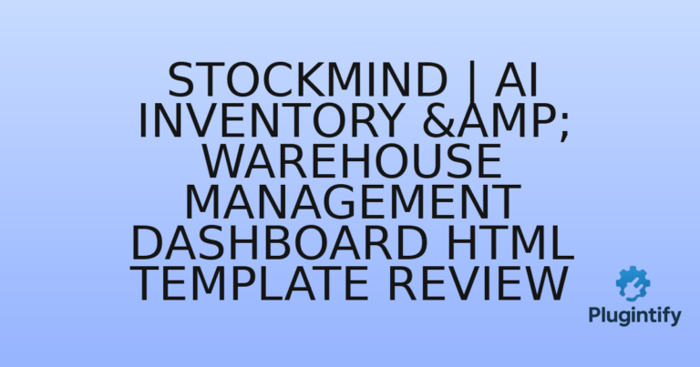 Read more about the article StockMind | AI Inventory & Warehouse Management Dashboard HTML Template Review