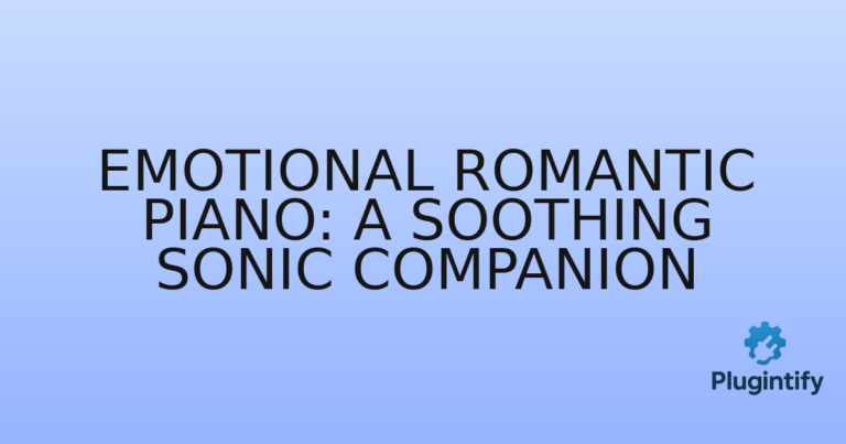 Read more about the article Emotional Romantic Piano: A Soothing Sonic Companion