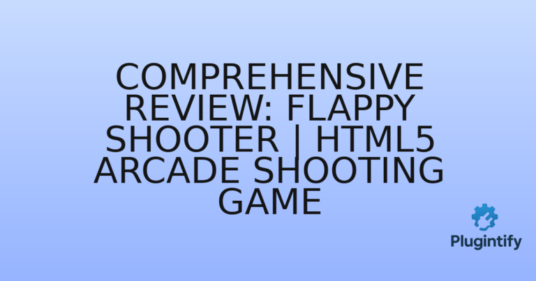 Read more about the article Comprehensive Review: Flappy Shooter | HTML5 Arcade Shooting Game