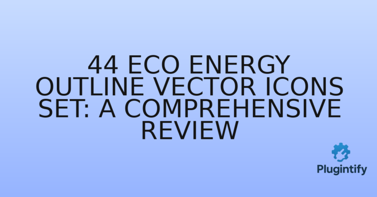 Read more about the article 44 Eco Energy Outline Vector Icons Set: A Comprehensive Review