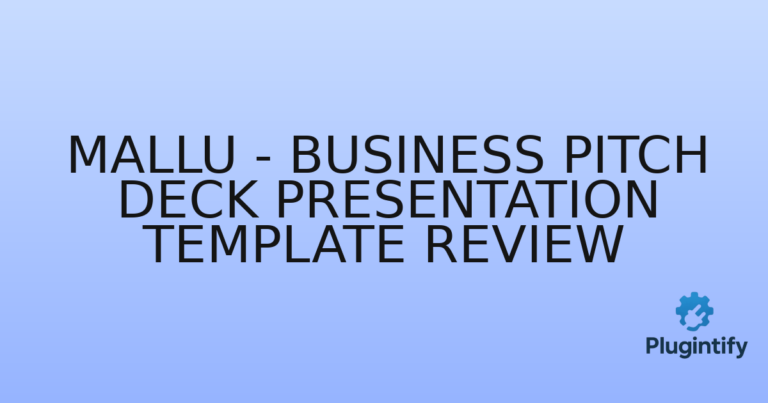 Read more about the article Mallu – Business Pitch Deck Presentation Template Review