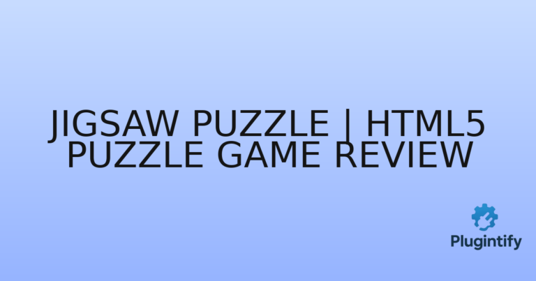 Read more about the article Jigsaw Puzzle | HTML5 Puzzle Game Review
