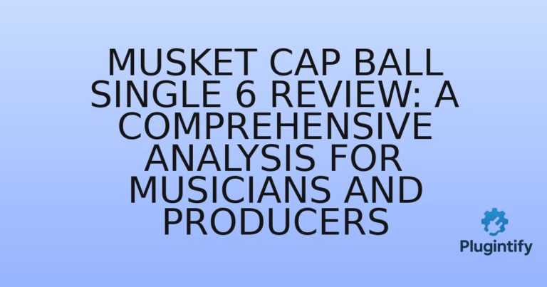 Read more about the article Musket Cap Ball Single 6 Review: A Comprehensive Analysis for Musicians and Producers