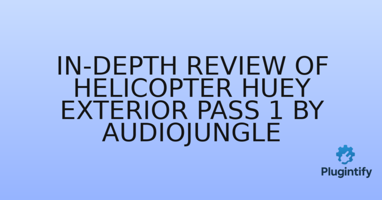 Read more about the article In-Depth Review of Helicopter Huey Exterior Pass 1 by AudioJungle