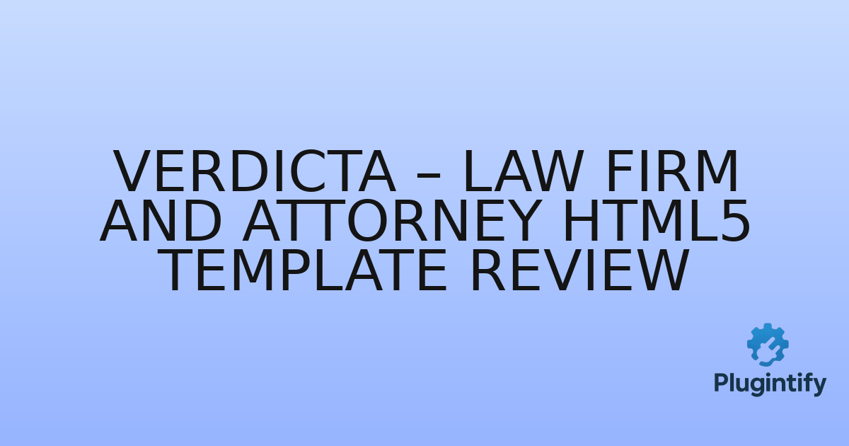You are currently viewing Verdicta – Law Firm and Attorney HTML5 Template Review
