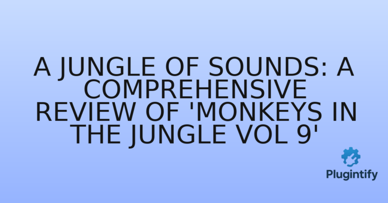 Read more about the article A Jungle of Sounds: A Comprehensive Review of ‘Monkeys in the Jungle Vol 9’