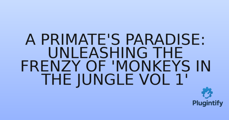 Read more about the article A Primate’s Paradise: Unleashing the Frenzy of ‘Monkeys in the Jungle Vol 1’