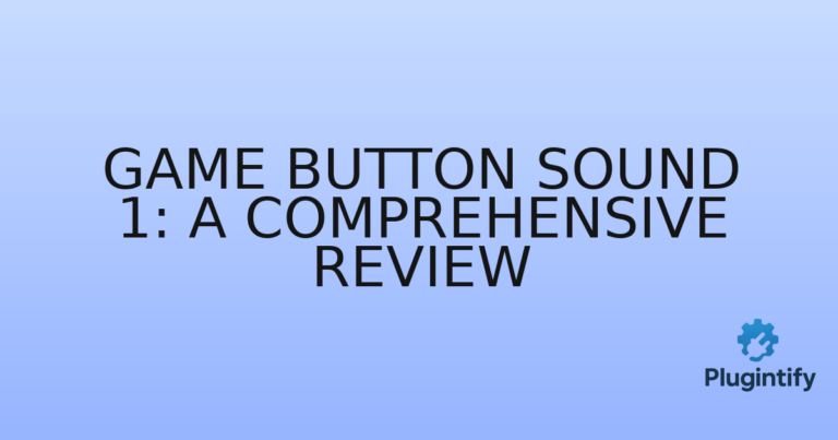 Read more about the article Game Button Sound 1: A Comprehensive Review