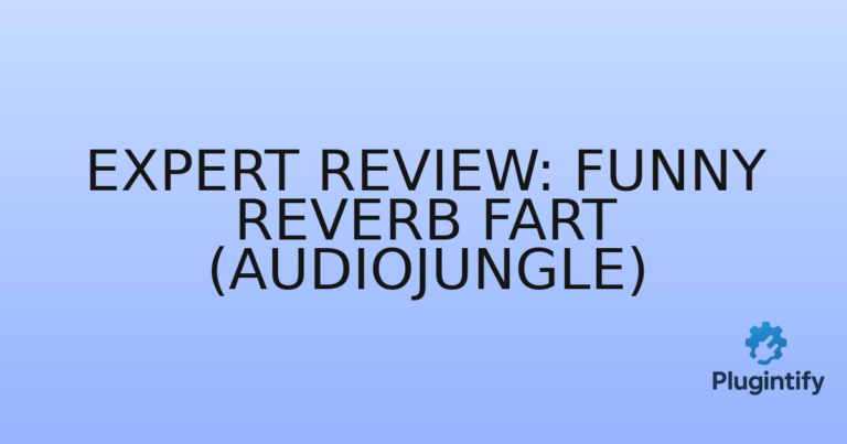 Read more about the article Expert Review: Funny Reverb Fart (AudioJungle)