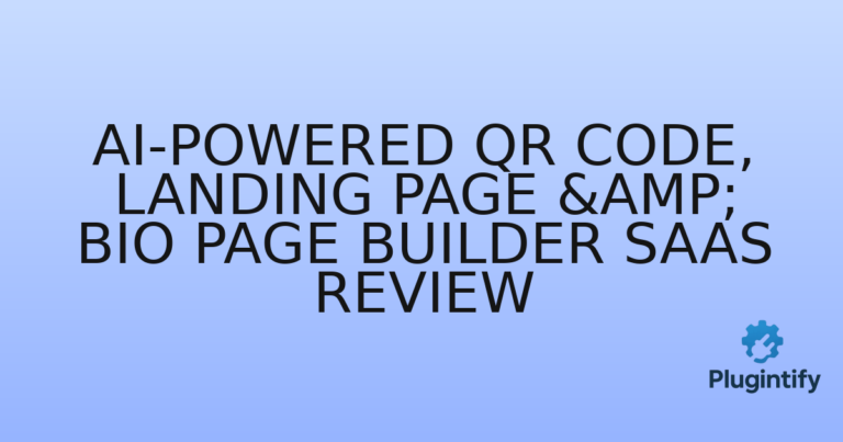 Read more about the article AI-Powered QR Code, Landing Page & Bio Page Builder SaaS Review