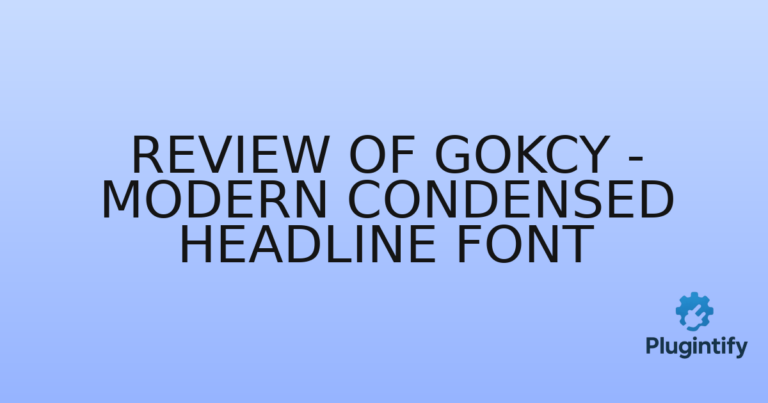 Read more about the article Review of Gokcy – Modern Condensed Headline Font