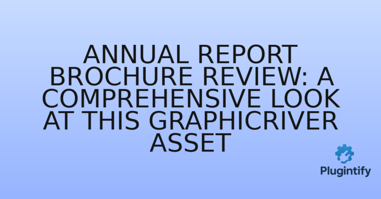 Read more about the article Annual Report Brochure Review: A Comprehensive Look at This GraphicRiver Asset