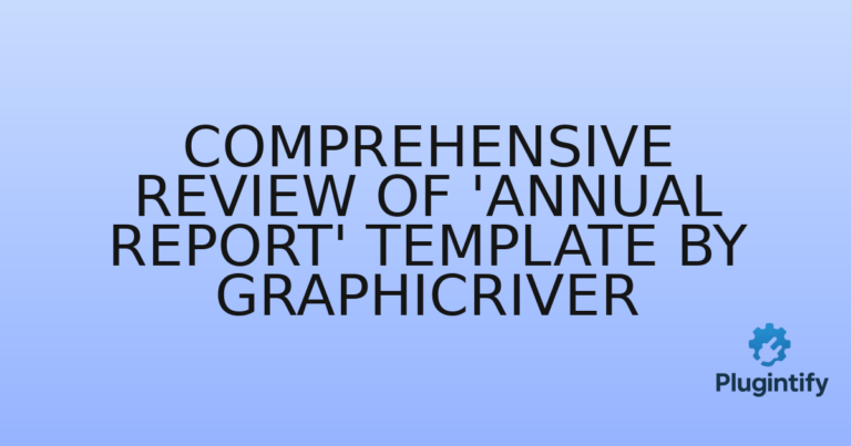 Read more about the article Comprehensive Review of ‘Annual Report’ Template by GraphicRiver