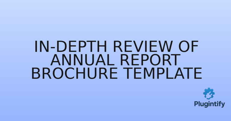 Read more about the article In-Depth Review of Annual Report Brochure Template