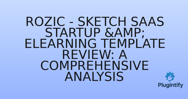Read more about the article Rozic – Sketch SaaS Startup & eLearning Template Review: A Comprehensive Analysis