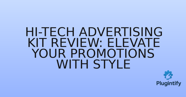 Read more about the article Hi-Tech Advertising Kit Review: Elevate Your Promotions with Style