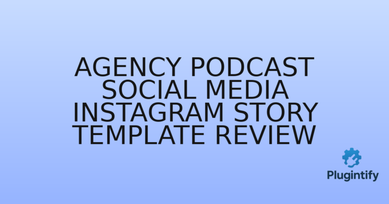 Read more about the article Agency Podcast Social Media Instagram Story Template Review